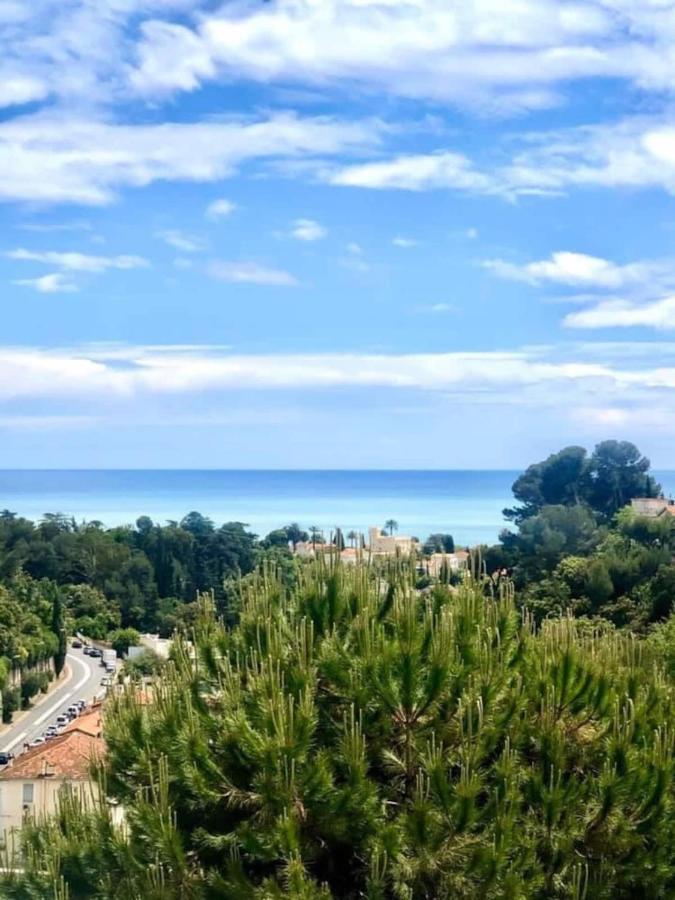 Appartement Luxe - 3 Pieces Avec Vue Mer, Piscine Et Tennis Nice Eksteriør billede