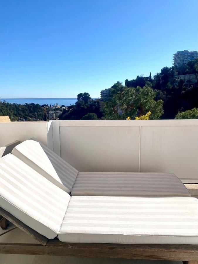 Appartement Luxe - 3 Pieces Avec Vue Mer, Piscine Et Tennis Nice Eksteriør billede