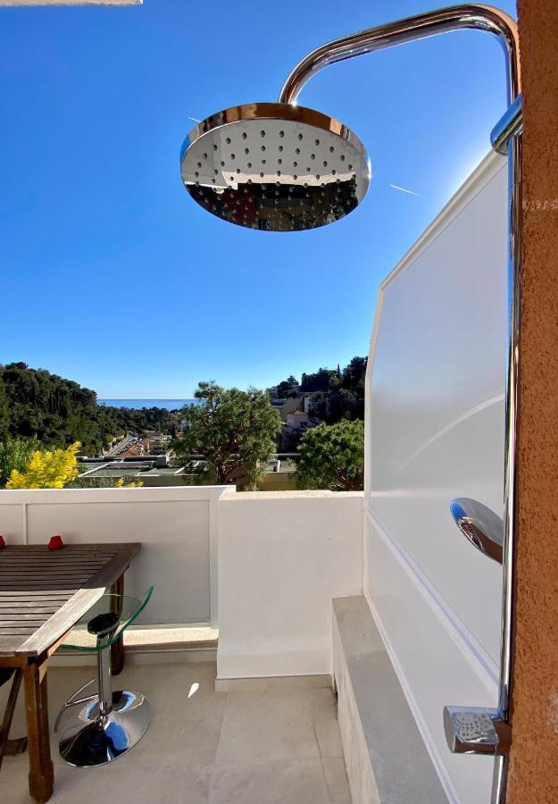 Appartement Luxe - 3 Pieces Avec Vue Mer, Piscine Et Tennis Nice Eksteriør billede