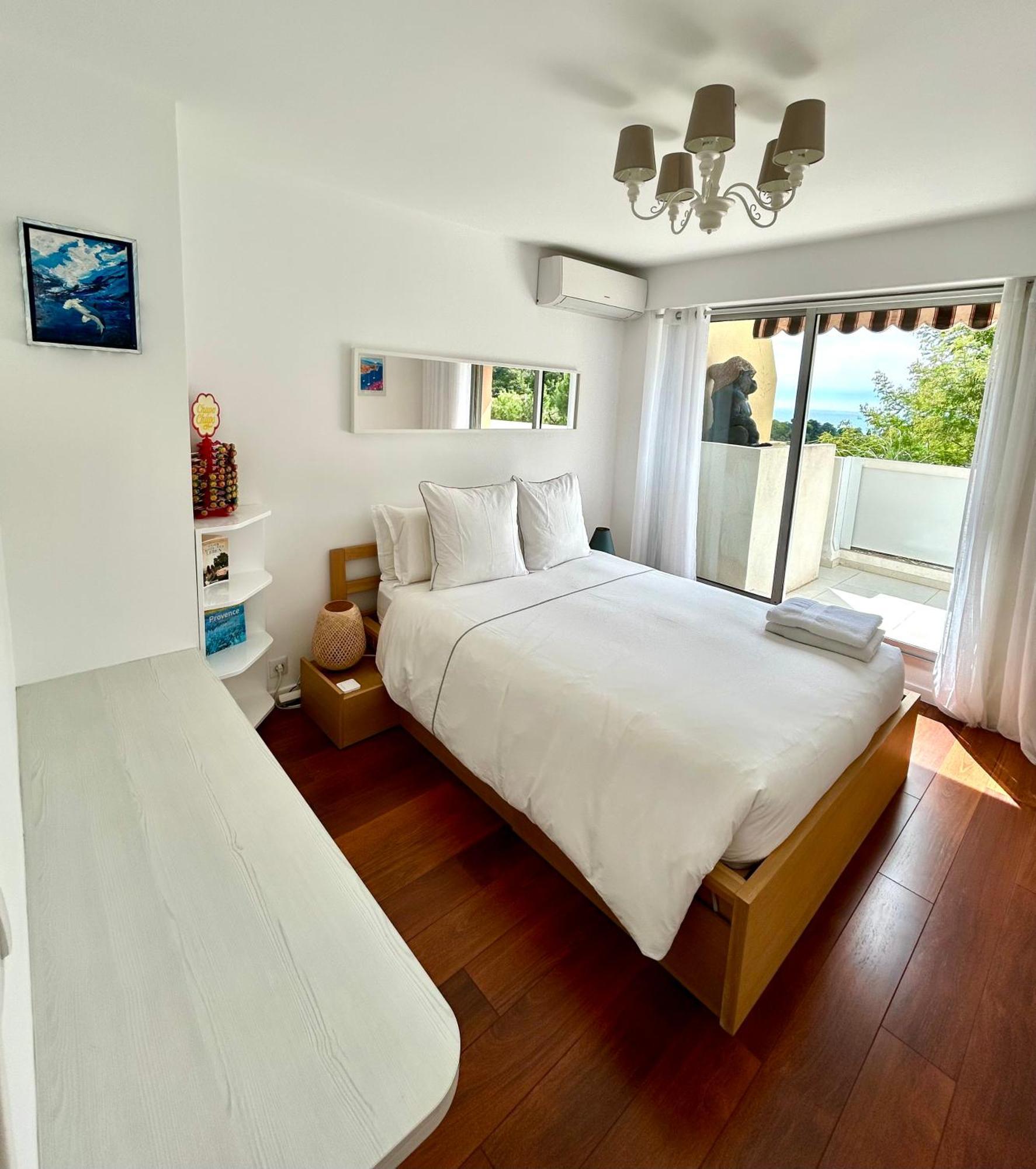 Appartement Luxe - 3 Pieces Avec Vue Mer, Piscine Et Tennis Nice Eksteriør billede